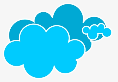 Clipart Clouds Png - Blue Cartoon Clouds Png, Transparent Png, Transparent PNG
