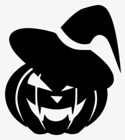 Scary Pumpkin Png Black And White - Scary Pumpkin Svg Free, Transparent Png, Transparent PNG