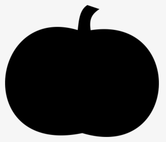 Pumpkin Silhouette Jack O Lantern Clip Art - Black Pumpkin Silhouette, HD Png Download, Transparent PNG