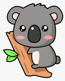 Drawn Koala Cute Baby Zoo Animal - Dibujo Kawaii De Koala, HD Png Download, Transparent PNG
