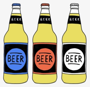 Beer Clipart Bottle Transparent Png - Easy To Draw Beer Bottle, Png Download, Transparent PNG