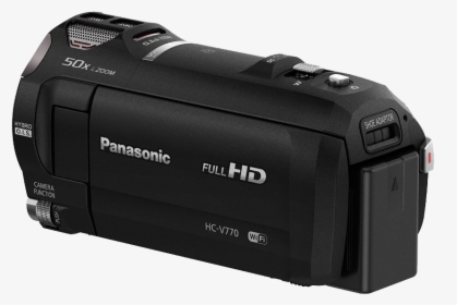 Panasonic Hc-v770 Hd Camcorder - Panasonic Hc V770 Black, HD Png Download, Transparent PNG