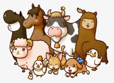 Cartoon Farm Animals Clipart - Transparent Farm Animals Clipart, HD Png Download, Transparent PNG