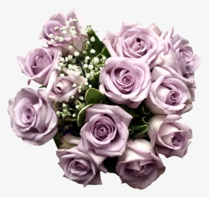 Purple Rose Flower Bouquet Light Download Hq Png Clipart - Light Purple Cut Flower, Transparent Png, Transparent PNG