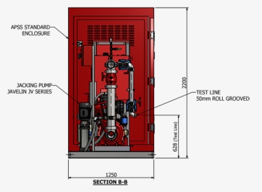 Fire Hydrant Booster Pump Enclosure Front - Fire Hydrant Booster Doors, HD Png Download, Transparent PNG