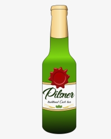 Pilsner Beer Bottle Clip Arts - Bottle Of Beer Clipart, HD Png Download, Transparent PNG