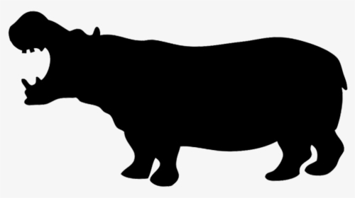 Silhouette Clip Art Rhinoceros - Animal Silhouette Clip Art, HD Png Download, Transparent PNG