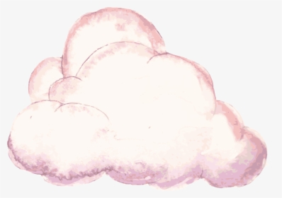 Cloud Png Vector - Pink Cloud Watercolor Png, Transparent Png, Transparent PNG
