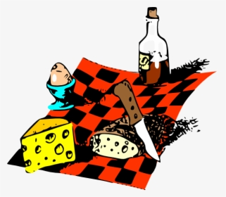 Picnic Food Svg Clip Arts - French Picnic Cartoon, HD Png Download, Transparent PNG