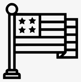 American Flag - America Flag Icon Png, Transparent Png, Transparent PNG
