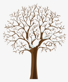 Winter Tree Clipart, HD Png Download, Transparent PNG