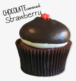 Transparent Chocolate Covered Strawberry Clipart - Cupcake, HD Png Download, Transparent PNG