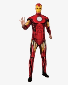 Adult Marvel Deluxe Iron Man Costume - Man Avenger Costumes, HD Png Download, Transparent PNG