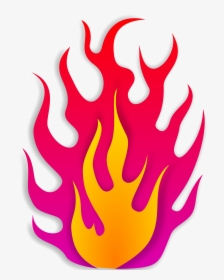 Flame Png Transparent Image - Pink Flames Clipart, Png Download, Transparent PNG