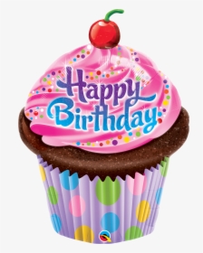 Happy Birthday Cupcake Png - Happy Birthday Girl Cupcake, Transparent Png, Transparent PNG