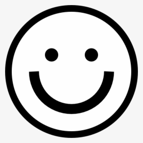 Happy Face Clipart Black And White, HD Png Download, Transparent PNG