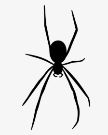 Spider Png Black And White - Spider Silhouette Clipart, Transparent Png, Transparent PNG