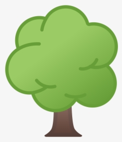Deciduous Noto Emoji Animals - Tree Icon Png, Transparent Png, Transparent PNG
