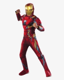 Kids Marvel Civil War Deluxe Iron Man Costume - Boys Marvel Superhero Costume, HD Png Download, Transparent PNG