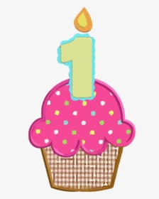 1st Birthday Cupcake Clipart Picture - 1st Birthday Cake Clipart Png, Transparent Png, Transparent PNG