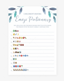 Leaf Baby Shower Emoji Pictionary Game Printable By - Emoji Baby Shower Game, HD Png Download, Transparent PNG