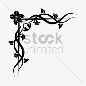 Corner Floral Design Png Clipart Floral Design Clip - Silhouette Praying Muslim, Transparent Png, Transparent PNG