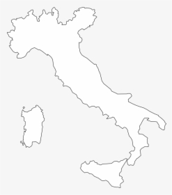 Transparent Italy Flag Clipart - Map Of Italy Png, Png Download, Transparent PNG