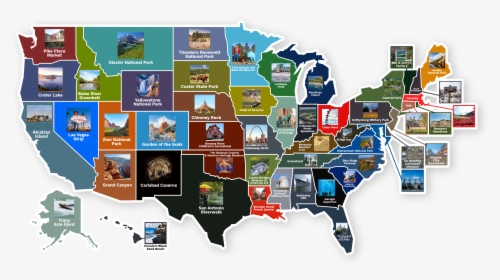 Top Tourist Attraction By State - Drug Abuse Map, HD Png Download, Transparent PNG