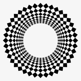 Checkered Frame - Dotted Circle With Different Dotted Circles, HD Png Download, Transparent PNG