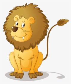 Thumb Image - Cartoon Lion White Background, HD Png Download, Transparent PNG