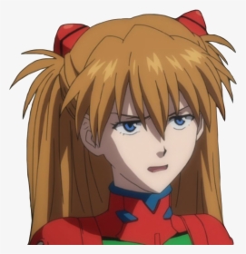 Evangelion Asuka Face, HD Png Download , Transparent Png Image - PNGitem