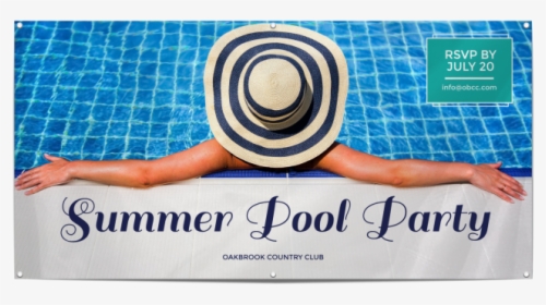 Summer Pool Party Banner Template Preview - Swimming Pool, HD Png Download, Transparent PNG