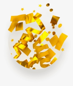 Gold 3d Confetti Handfuls Kit - Gold 3d Confetti, HD Png Download, Transparent PNG