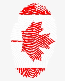 Canada Flag Fingerprint Country - Indonesia Flag Fingerprint Png, Transparent Png, Transparent PNG
