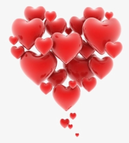 Heart Love Romance Clip Art - Floating Love Hearts, HD Png Download, Transparent PNG