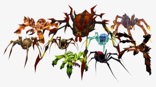 The Many Species Of Spider Appearing In World Of Warcraft - World Of Warcraft Spider Pets, HD Png Download, Transparent PNG
