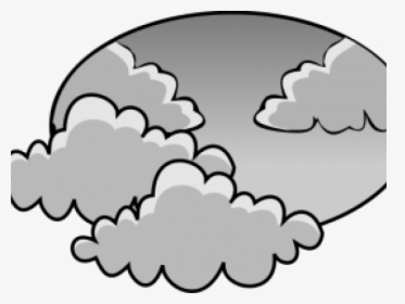 Clip Art Cloudy Day - Cloudy Weather Clipart Black And White, HD Png Download, Transparent PNG