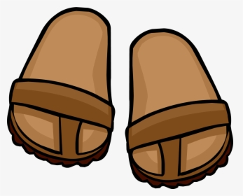 Club Penguin Rewritten Wiki - Brown Sandals Clipart, HD Png Download, Transparent PNG