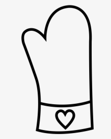 Oven Mitt Coloring Page Clipart , Png Download - Transparent Background Oven Mitt Clipart, Png Download, Transparent PNG