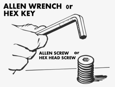 Hex Key And Screw - Allen Wrench Name, HD Png Download, Transparent PNG