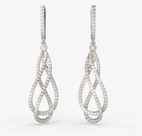 Prestige Intertwined Diamond Earrings , Png Download - Earrings, Transparent Png, Transparent PNG