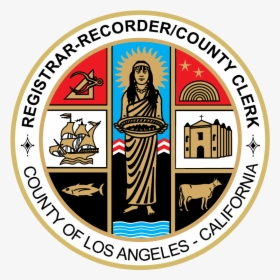 Los Angeles County Registrar-recorder County Clerk - Seal Of Los Angeles County, California, HD Png Download, Transparent PNG
