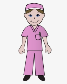 Nurse People In The Medical Field Cliparts - Male Nurse Clipart, HD Png Download, Transparent PNG