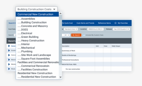 Construction Estimating Software - Rs Means Metals, HD Png Download, Transparent PNG