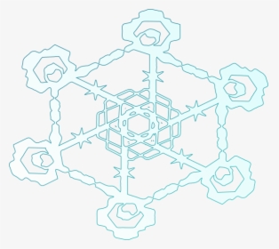 Free Vector Snowflake 2 Clip Art - Snowflake, HD Png Download, Transparent PNG
