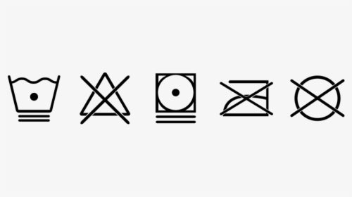 Laundry-symbols - Care Label Symbols Png, Transparent Png, Transparent PNG