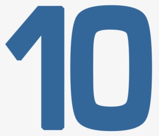 10 Number Png Transparent Image - Number 10 In Blue, Png Download, Transparent PNG