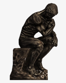 Thumb Image - Thinking Man Statue Png, Transparent Png, Transparent PNG