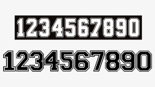 Black And White Calendar Numbers Clipart, HD Png Download, Transparent PNG