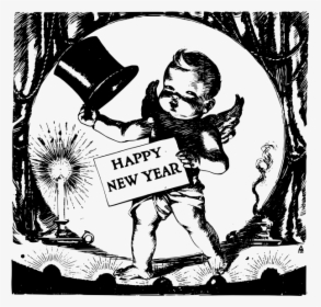 Happy New Year Baby - Happy New Year Drawings, HD Png Download, Transparent PNG